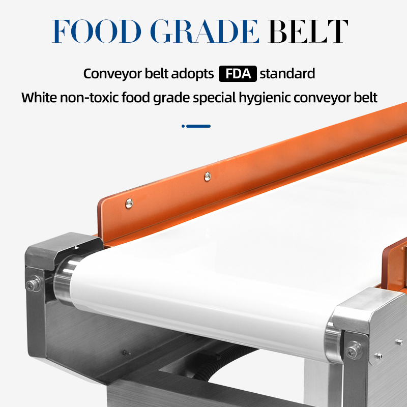 เครื่องตรวจจับโลหะสายพานลำเลียงเกรดอาหารสำหรับอุตสาหกรรมอาหาร