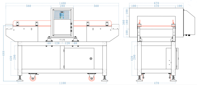 CQ-806เครื่องตรวจจับโลหะบรรจุภัณฑ์อลูมิเนียมฟอยล์